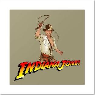 Indiana Jones Pixelated Art Posters and Art